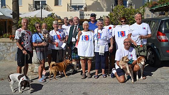 Walkers raise funds for annual Royal British Legion poppy appeal