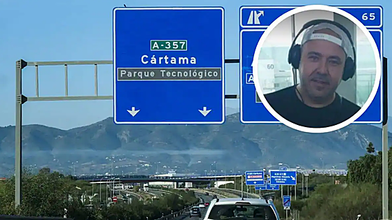 The last moments of Ray, the biker who died in an accident on A-357 near Malaga which involved a police officer