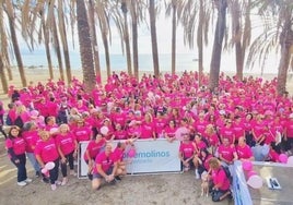 Hundreds of walkers brave the weather on the Costa del Sol in support of breast cancer