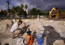 Huge relief map of Spain at Malaga school gets a spruce up 25 years after last restoration