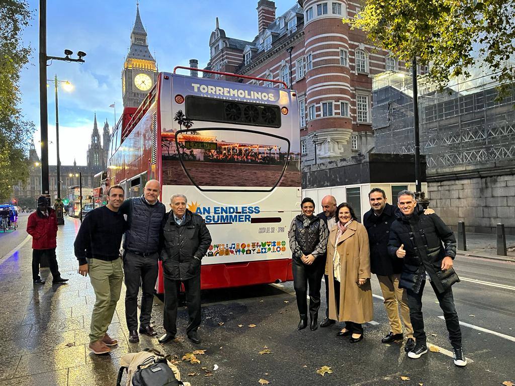 A promotion for Torremolinos on a bus in London this weekend.