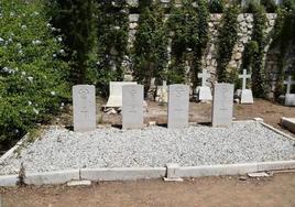 The military graves in Malaga's English Cemetery