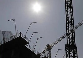 A construction site in Malaga this summer.