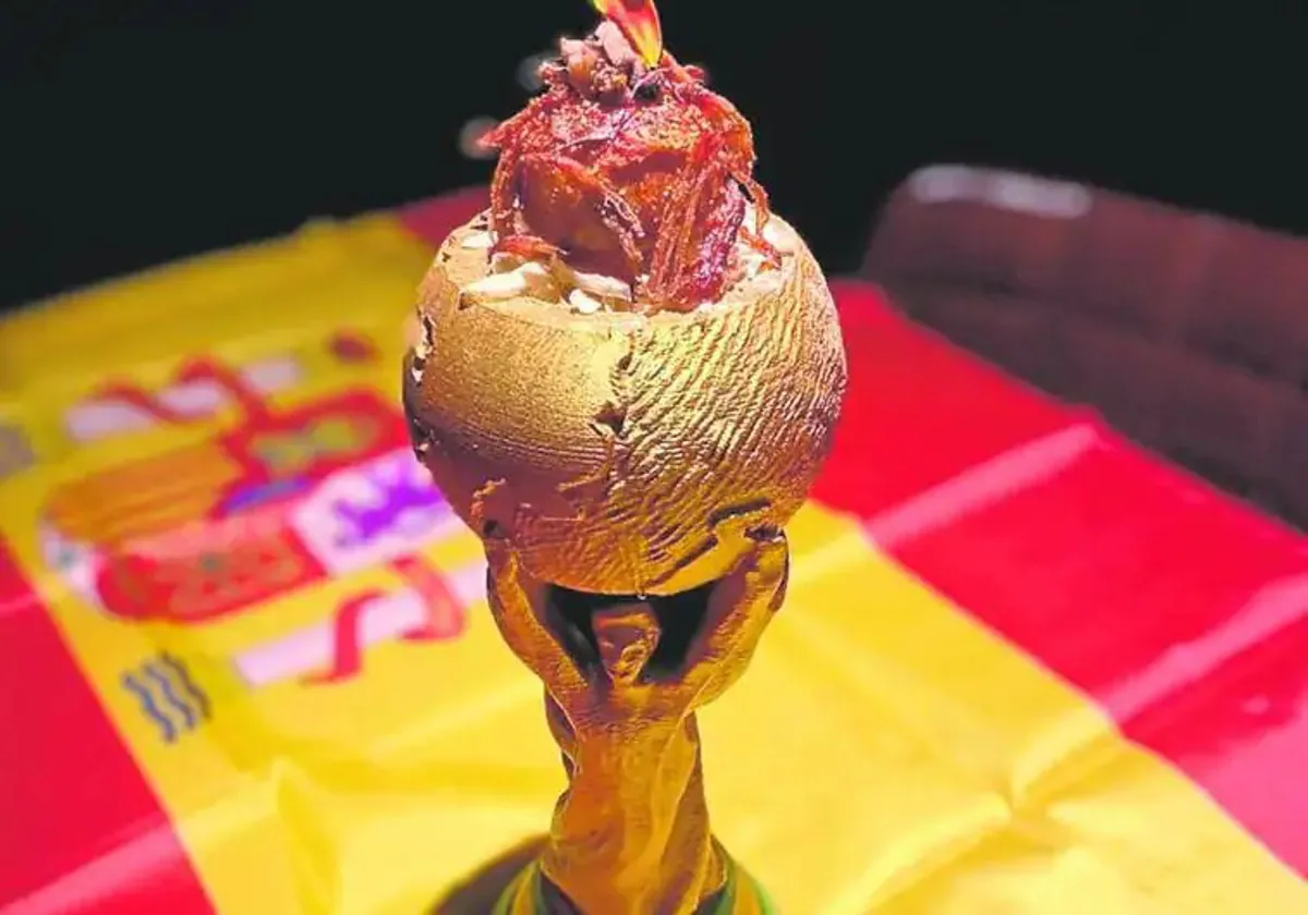The Balón campeón, Zyklo's tapa pays homage to Malaga's cuisine and the Spanish national women's football team.