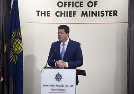 Picardo makes his 'last speech' at a parliament opening
