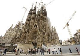 Gaudí's famous Sagrada Familia en Barcelona.