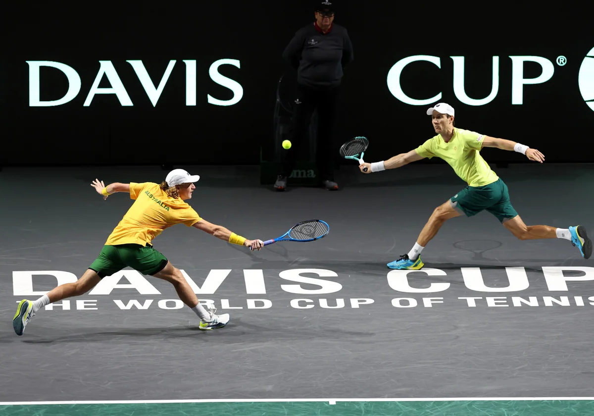 Australia clinched victory in the doubles tie at the Davis Cup