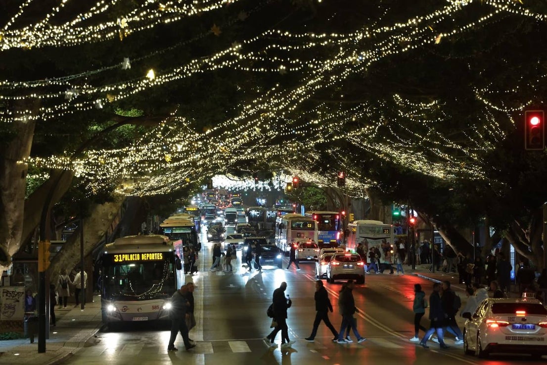 Malaga switches on its sparkling 2023 festive lights, in pictures