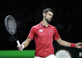 Djokovic loses to Sinner at the Davis Cup in Malaga.
