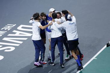 Italy are crowned Davis Cup Champions 2023.