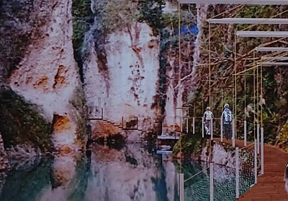 An artist's impression of the new walkway.