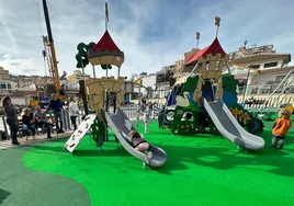 Work to transform Los Boliches main square to an end