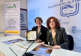 Councillor Bornao and Marisa Martín announce the appeal.