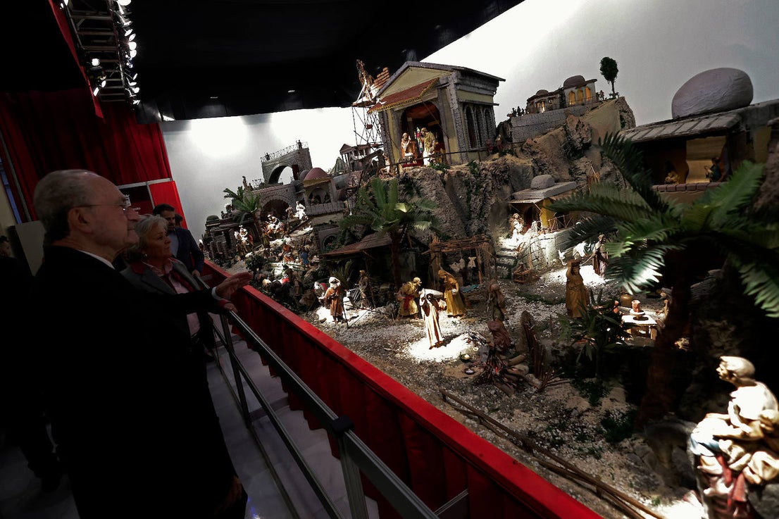 Malaga city hall brightens up Christmas with its huge nativity display, in pictures
