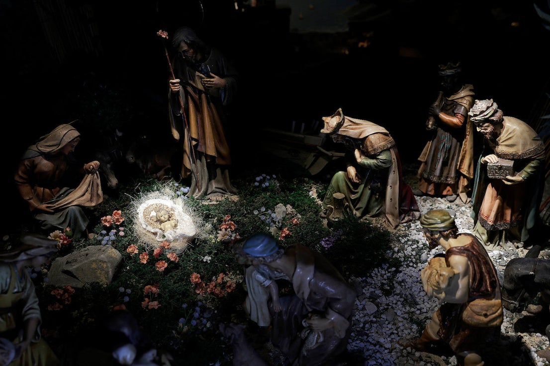 Malaga city hall brightens up Christmas with its huge nativity display, in pictures