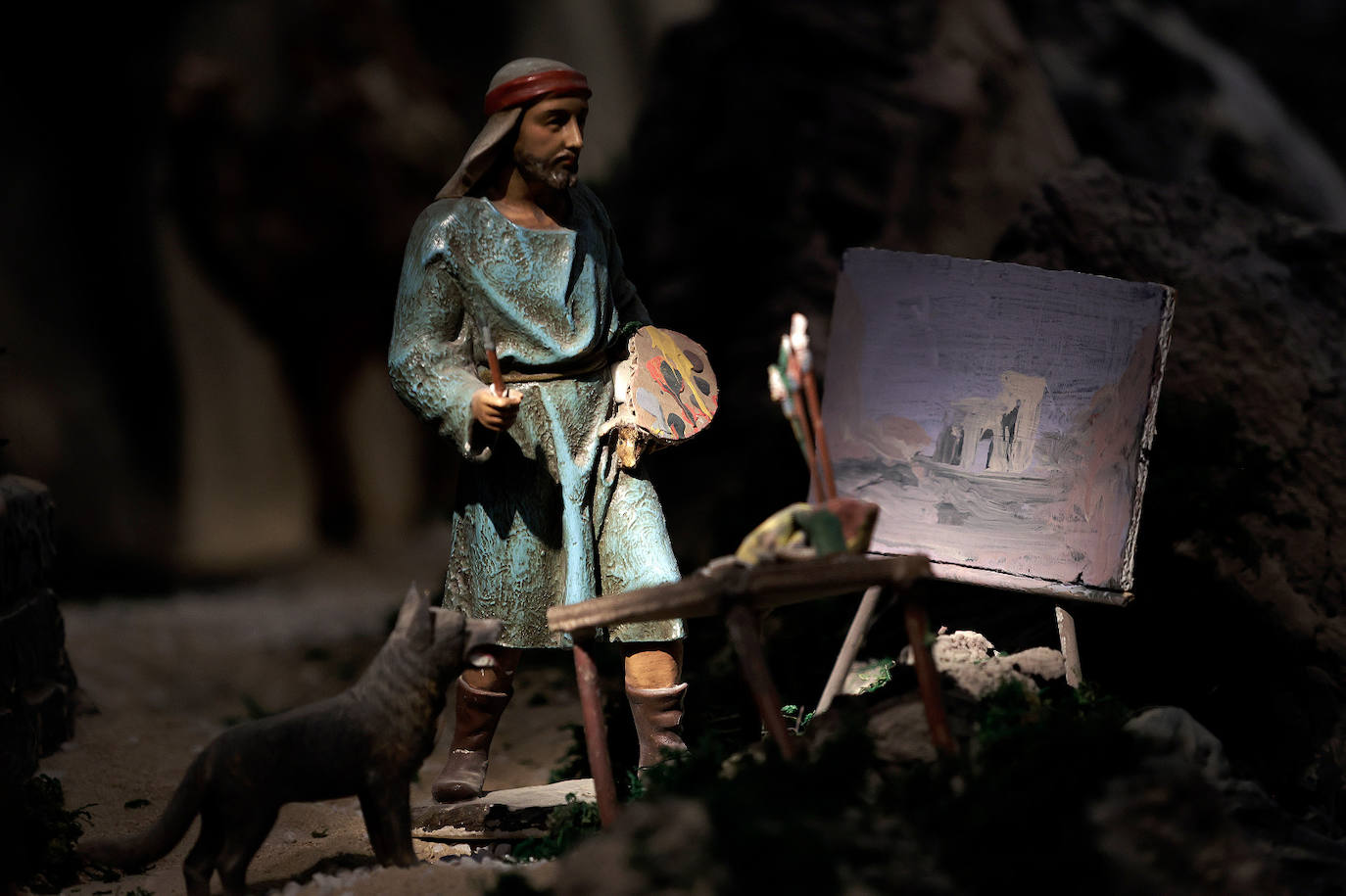 Malaga city hall brightens up Christmas with its huge nativity display, in pictures