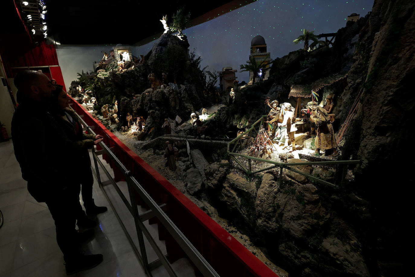 Malaga city hall brightens up Christmas with its huge nativity display, in pictures