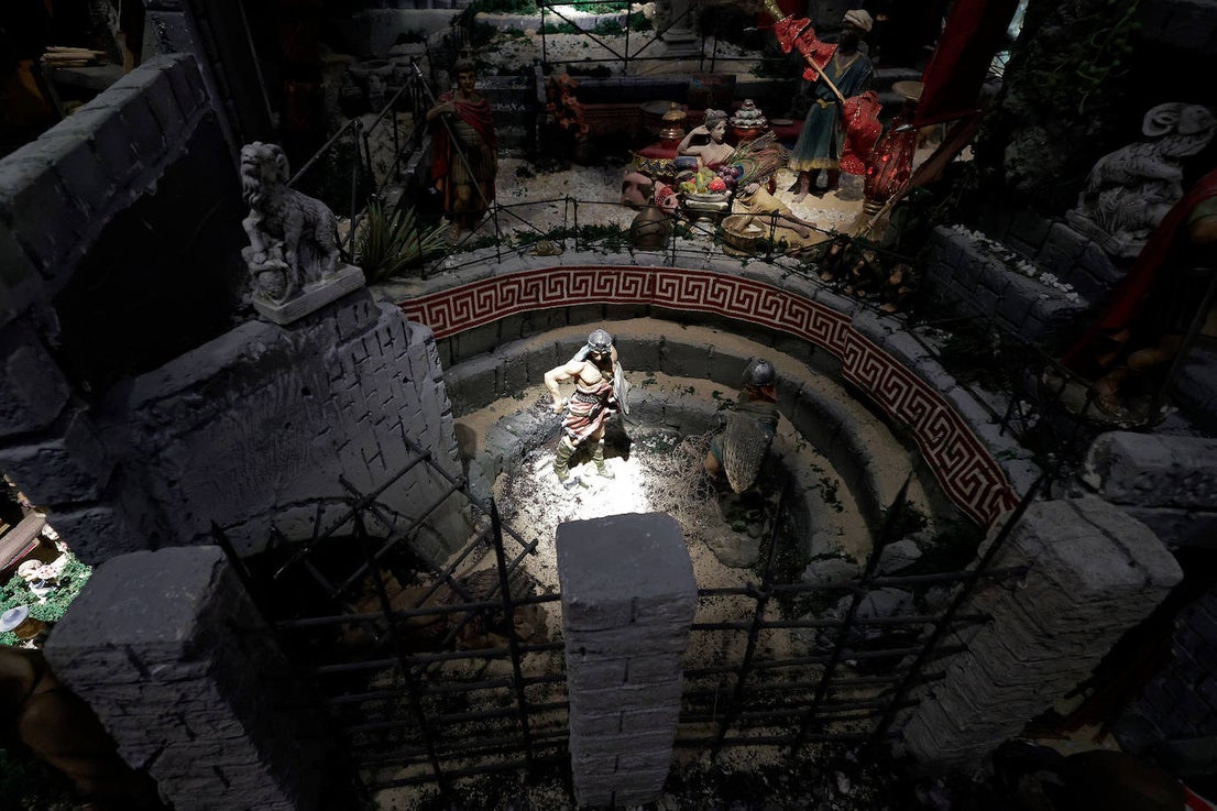 Malaga city hall brightens up Christmas with its huge nativity display, in pictures