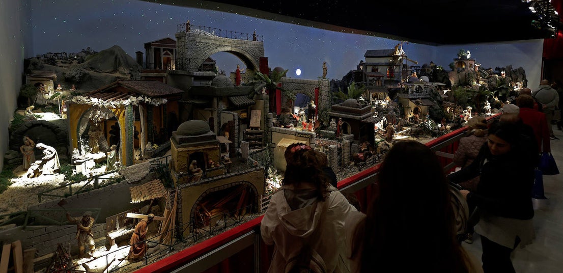 Malaga city hall brightens up Christmas with its huge nativity display, in pictures
