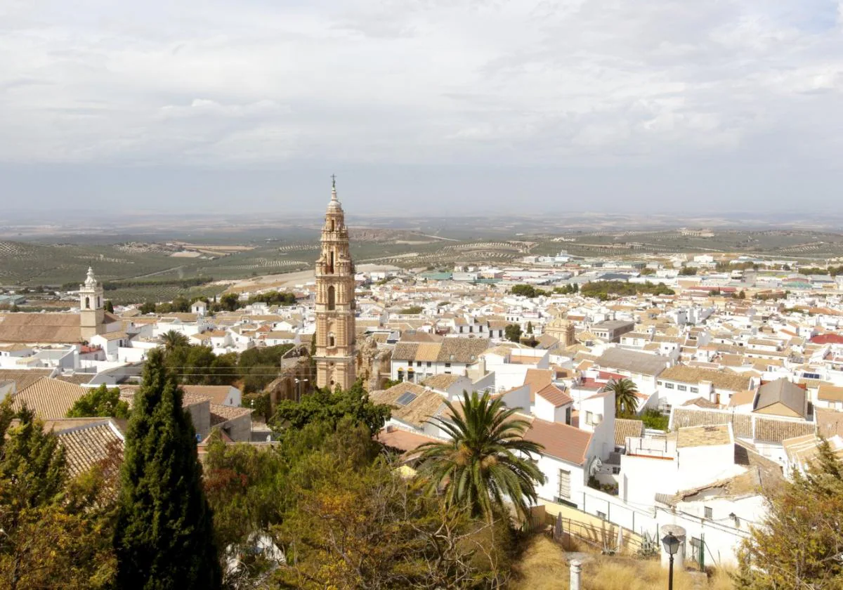 View of the town of Estepa in the province of Seville.