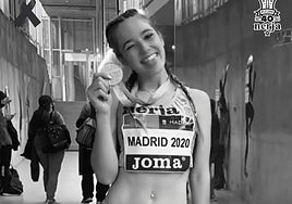 Photo of Celia Bellicourt shared by the Nerja athletics club on their social media.