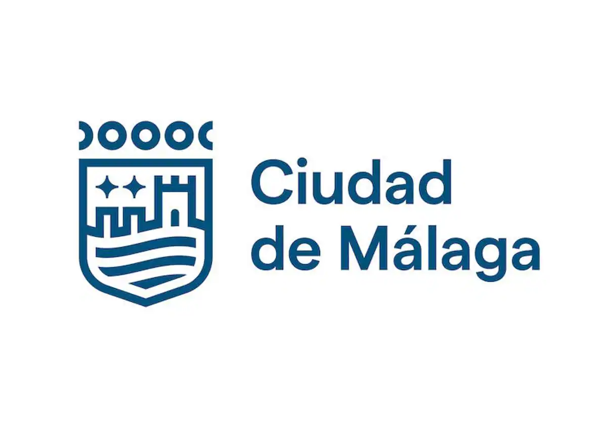 The new logo for Malaga city hall, which is now called Ciudad de Málaga.