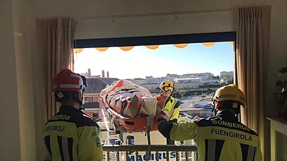 Fuengirola fire brigade celebrates turning forty with a vertical 12-storey race involving teams from all over Spain