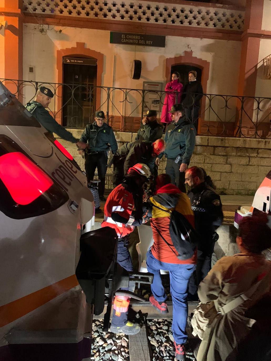 In pictures and video: Two trains collide north of Malaga and more than 200 passengers are evacuated