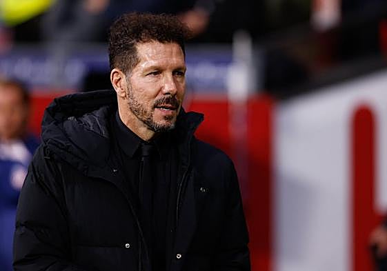 Atlético coach, Simeone.