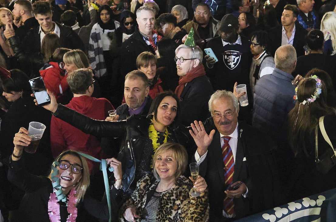 New Year's Eve celebrations in Malaga city attracted visitors from Spain and abroad.