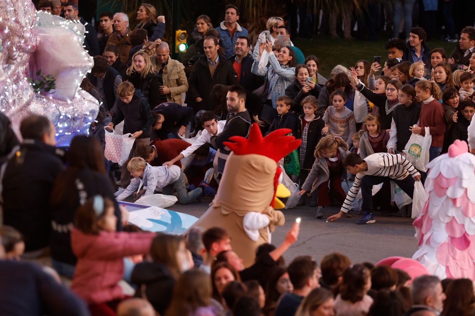 The Three Kings parade in Malaga city.