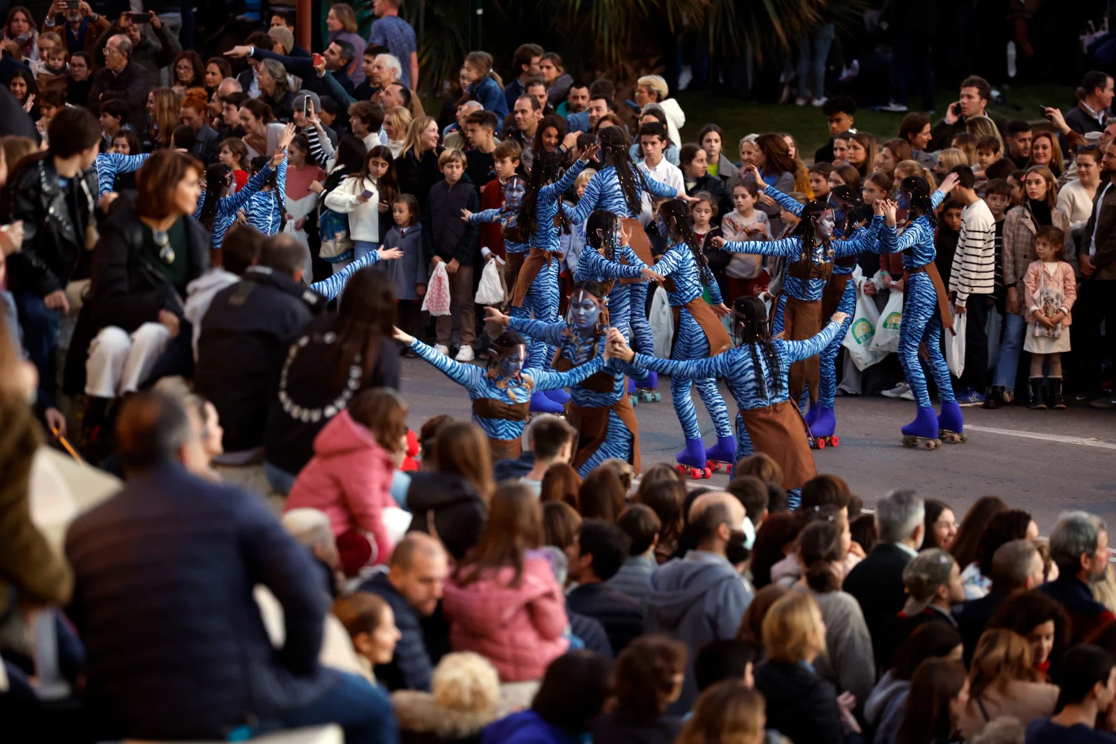 The Three Kings parade in Malaga city.