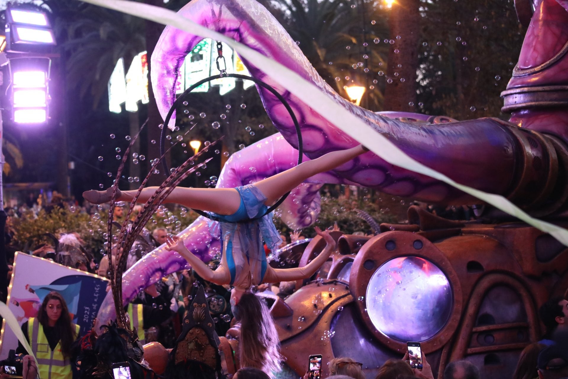 The Three Kings parade in Malaga city.