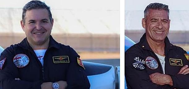 The deceased, Hugo López (left) and Adolfo Baños (right).