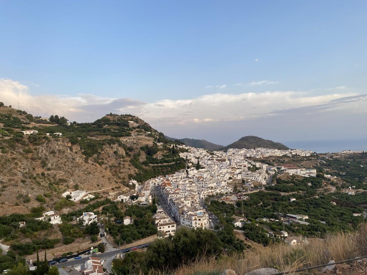 A view of Frigiliana, one of Spain's prettiest white villages. 