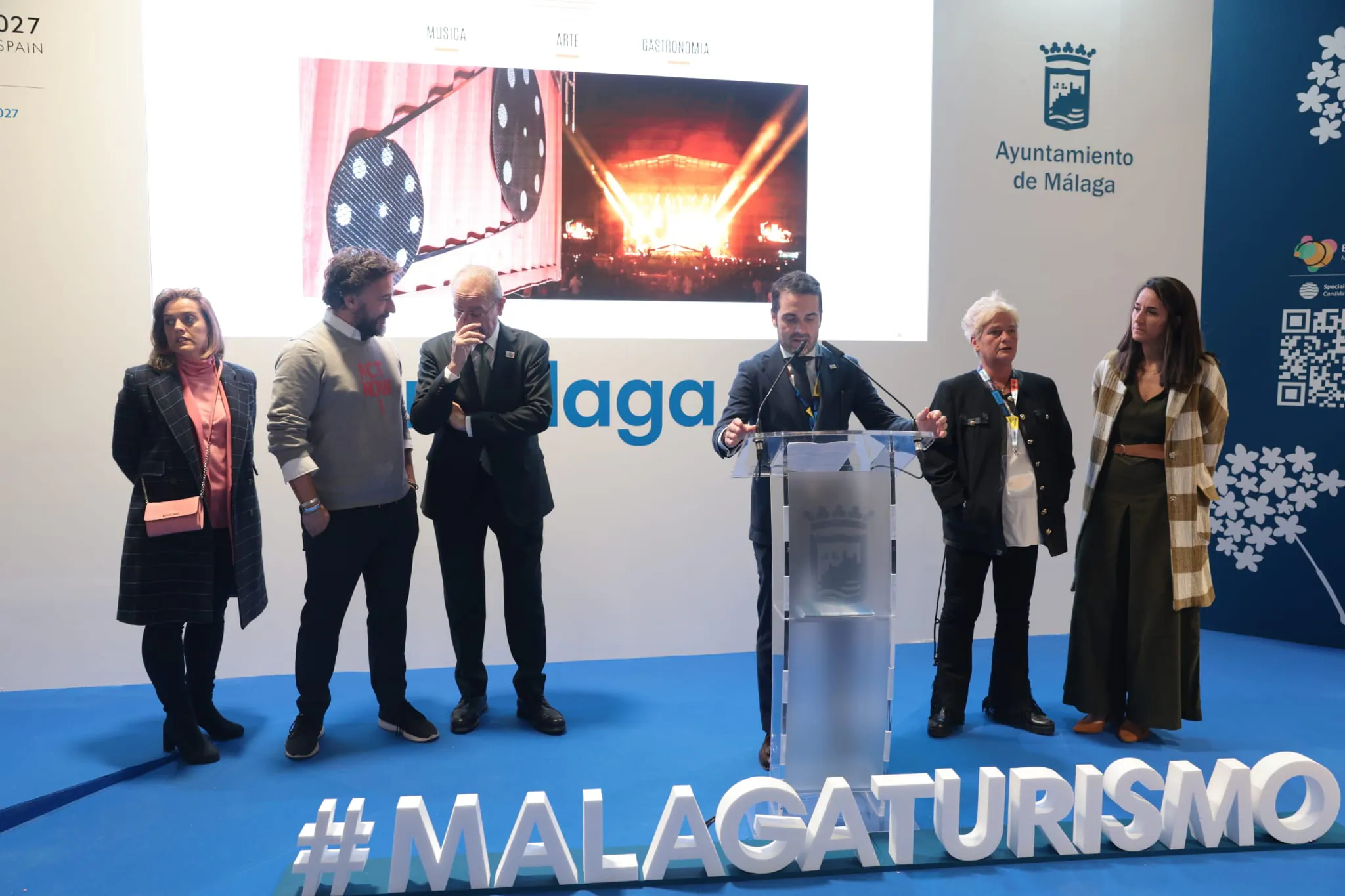 Malaga's presence during the first day of Fitur