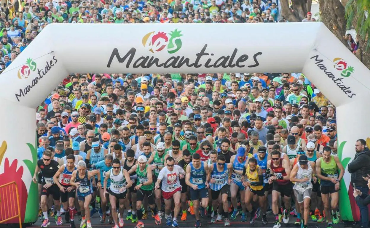 The half marathon attracted 30 per cent more runners than last year. 