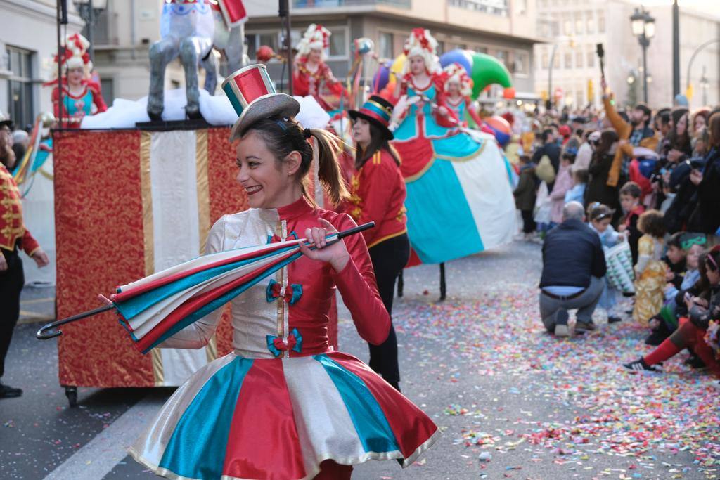 The city's streets were filled with colour for the carnival parade.
