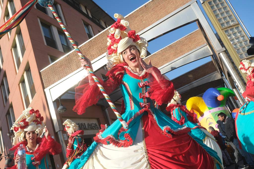 The city's streets were filled with colour for the carnival parade.