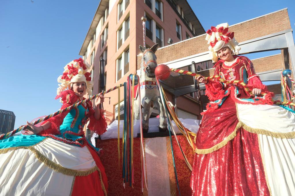 The city's streets were filled with colour for the carnival parade.