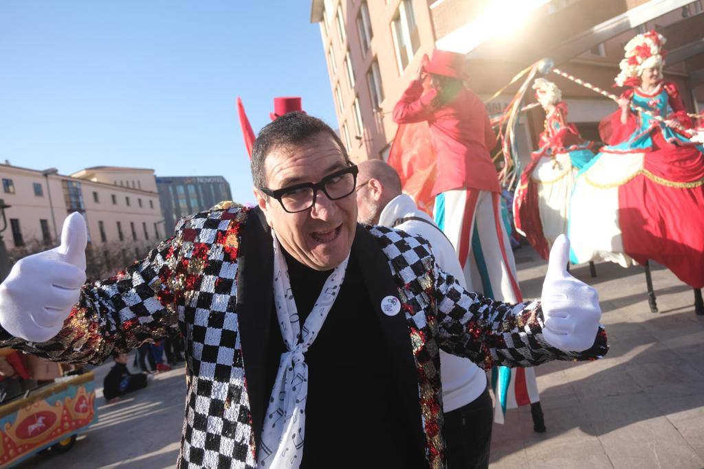 The city's streets were filled with colour for the carnival parade.
