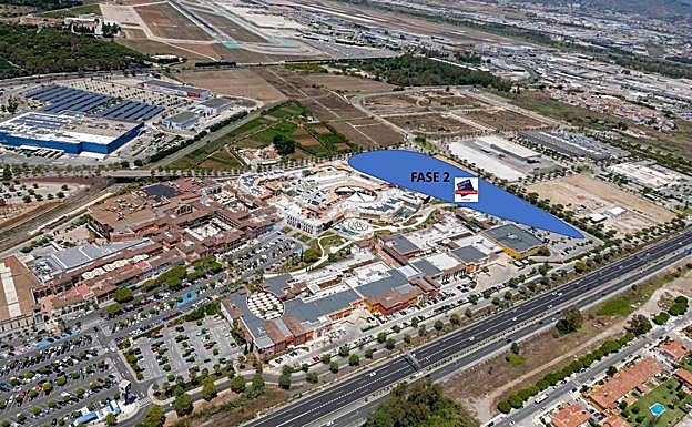 The location of the second phase of the outlet centre.