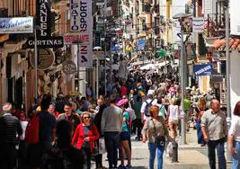 Ronda's main shopping street will be affected by the measure. (File image).