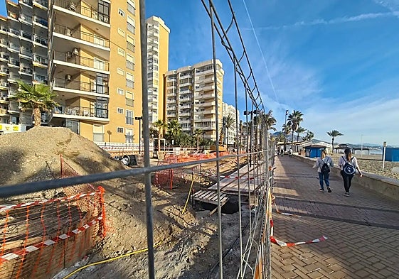 Work has begun on the promenade in Torreblanca.