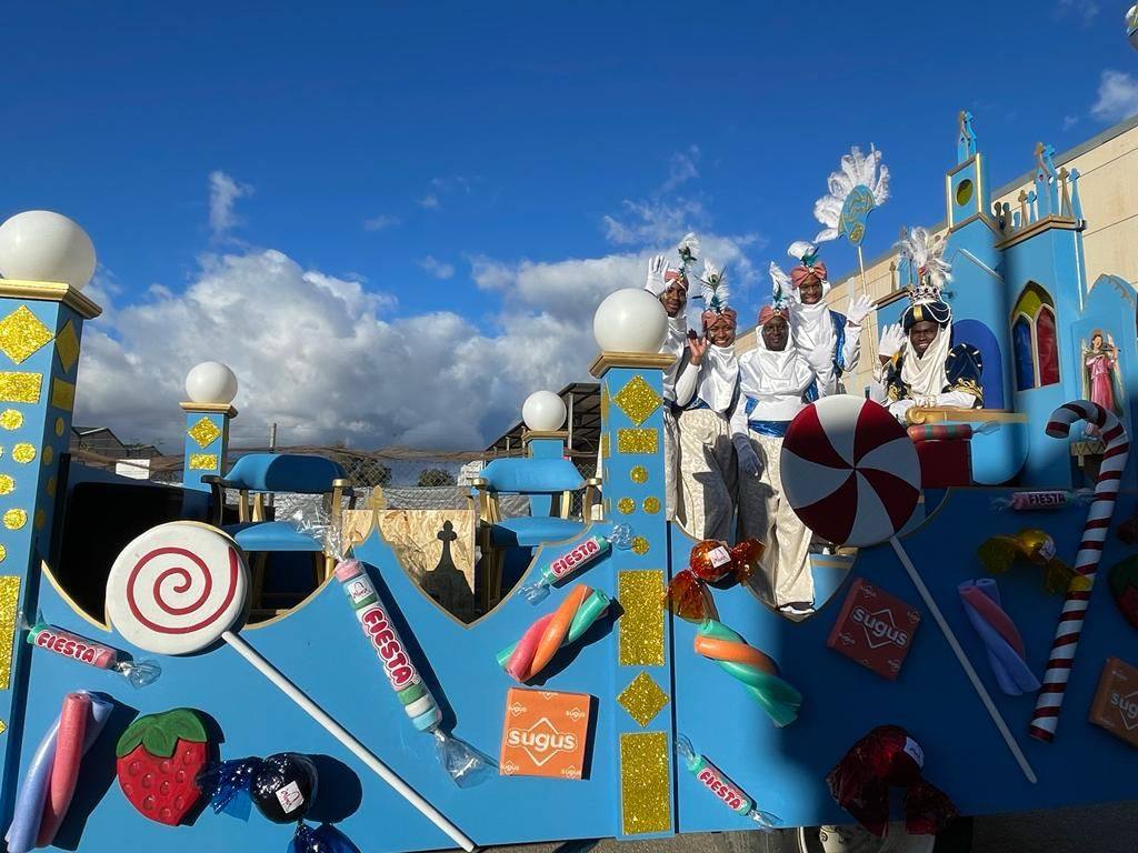 The floats and costumes in Álora were made by a local resident.