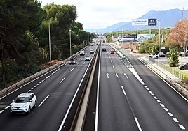 The A-7 motorway in Marbella.