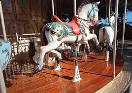 The iconic merry-go-round in Parque de la Batería.