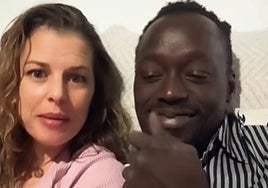 A still from the video posted on social media by Celia and Macario.