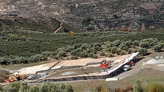 This is how an olive grove was transformed into a film set when the Oscar award contender Society Of The Snow was shot in Spain's Sierra Nevada