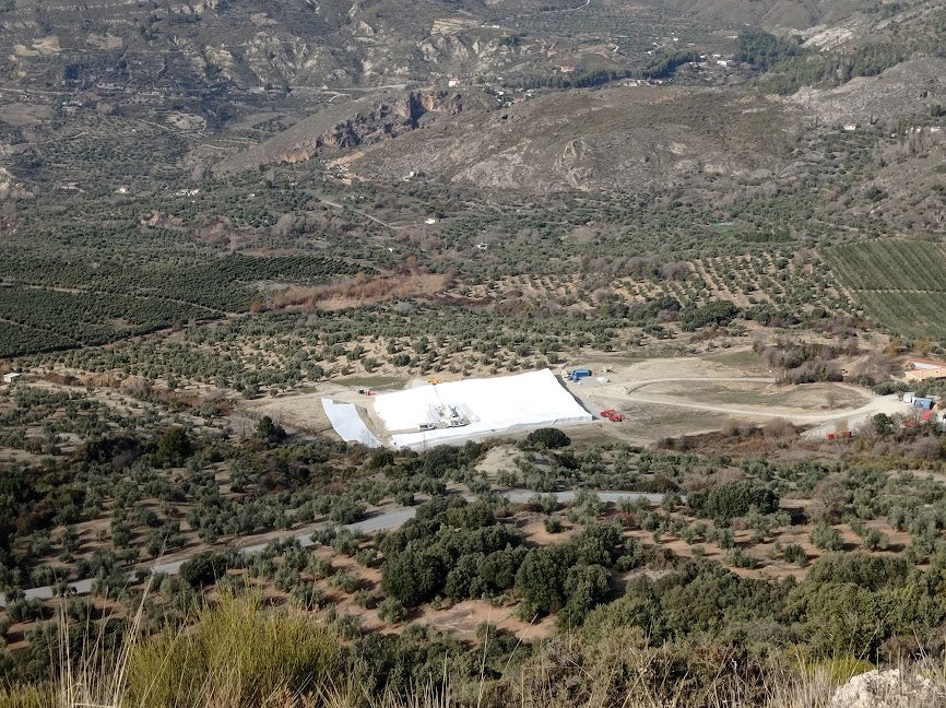 This is how an olive grove was transformed into a film set when the Oscar award contender Society Of The Snow was shot in Spain's Sierra Nevada